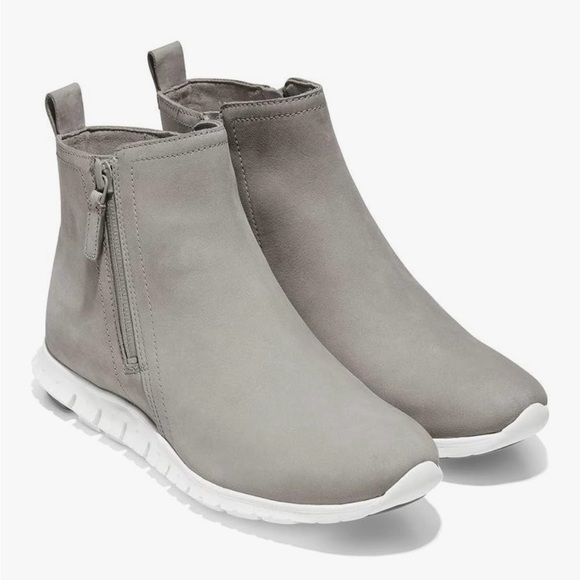 Cole Haan Shoes - Cole Haan Women Zerogrand Side Zip Gray Waterproof Lightweight Ankle Boot 8.5 B